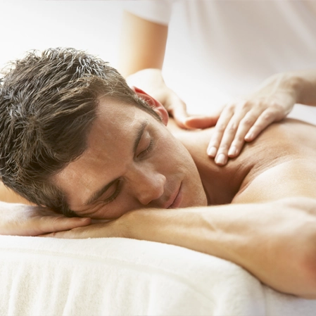 Chiropractic San Diego CA Man Receiving Massage